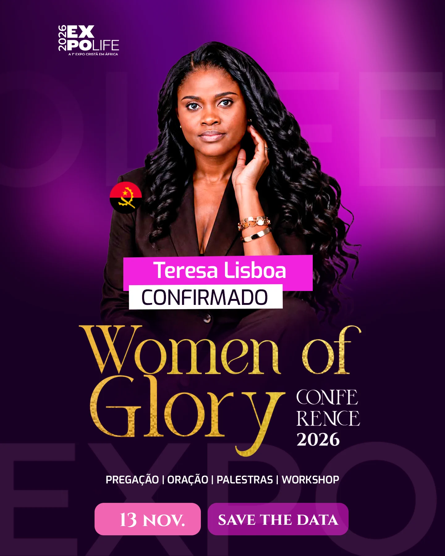 Teresa Lisboa — oradora confirmada da Women of Glory Conference 2026