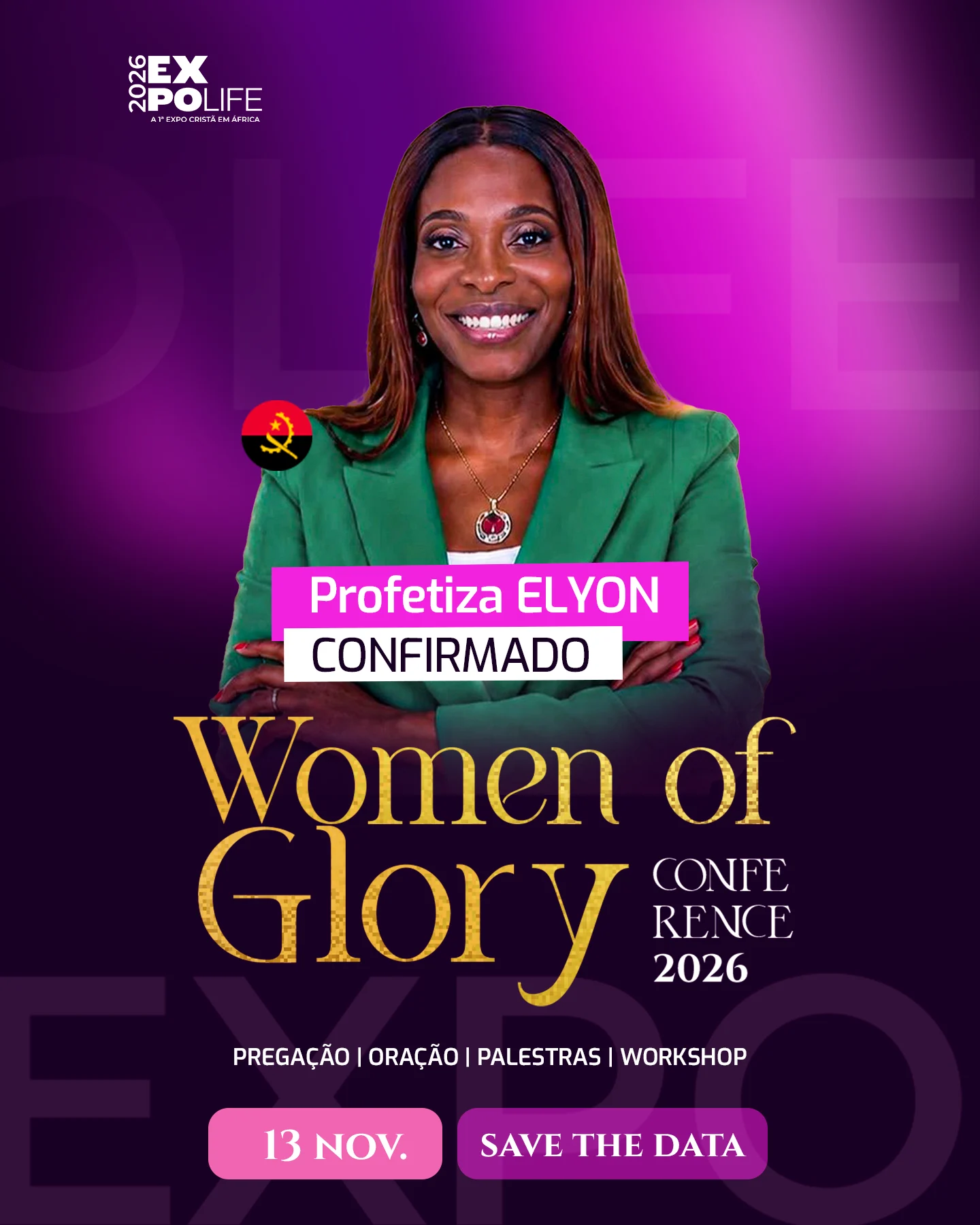 Profetiza ELYON — oradora confirmada da Women of Glory Conference 2026