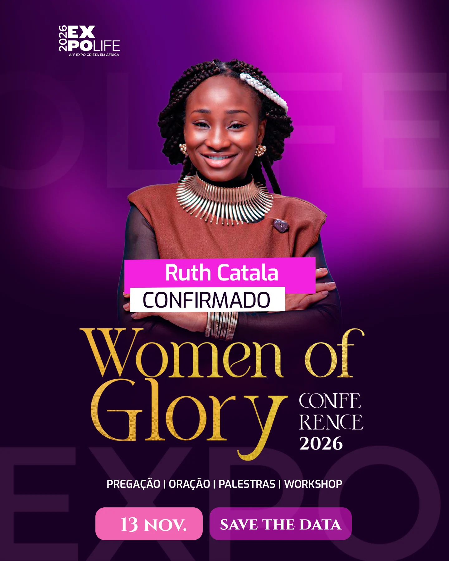 Ruth Catala — oradora confirmada da Women of Glory Conference 2026